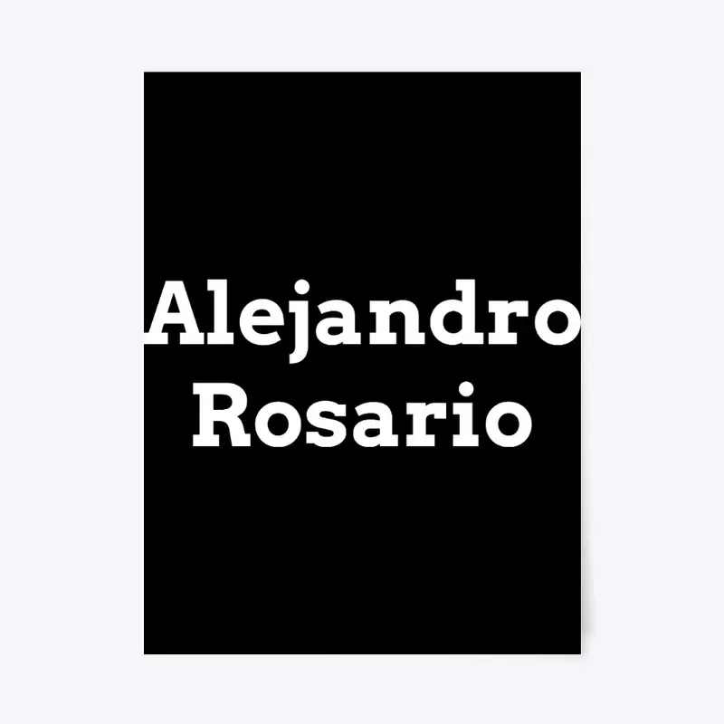 Alejandro Rosario Merch Logo